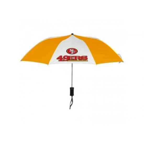 NFL San Francisco 49ers Folding Umbrella Yellow&White